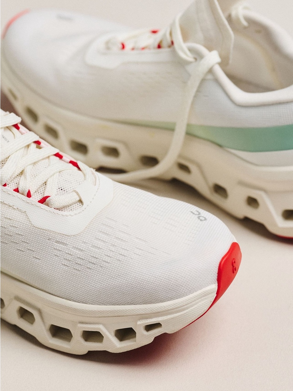 On Running Cloudmonster 1 White Mint Running Sneakers - Picture 3 of 7
